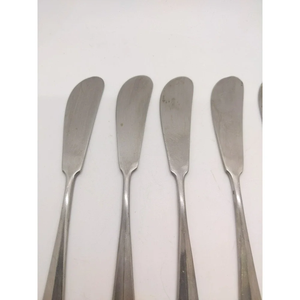 Towle LIBERTY BELL Stainless 7 Butter Spreaders Supreme Cutlery Satin Flatware